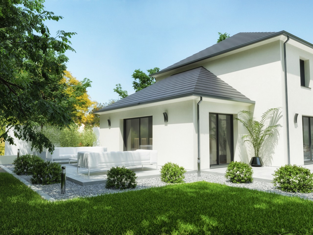 Construire maison architecte module plain pied