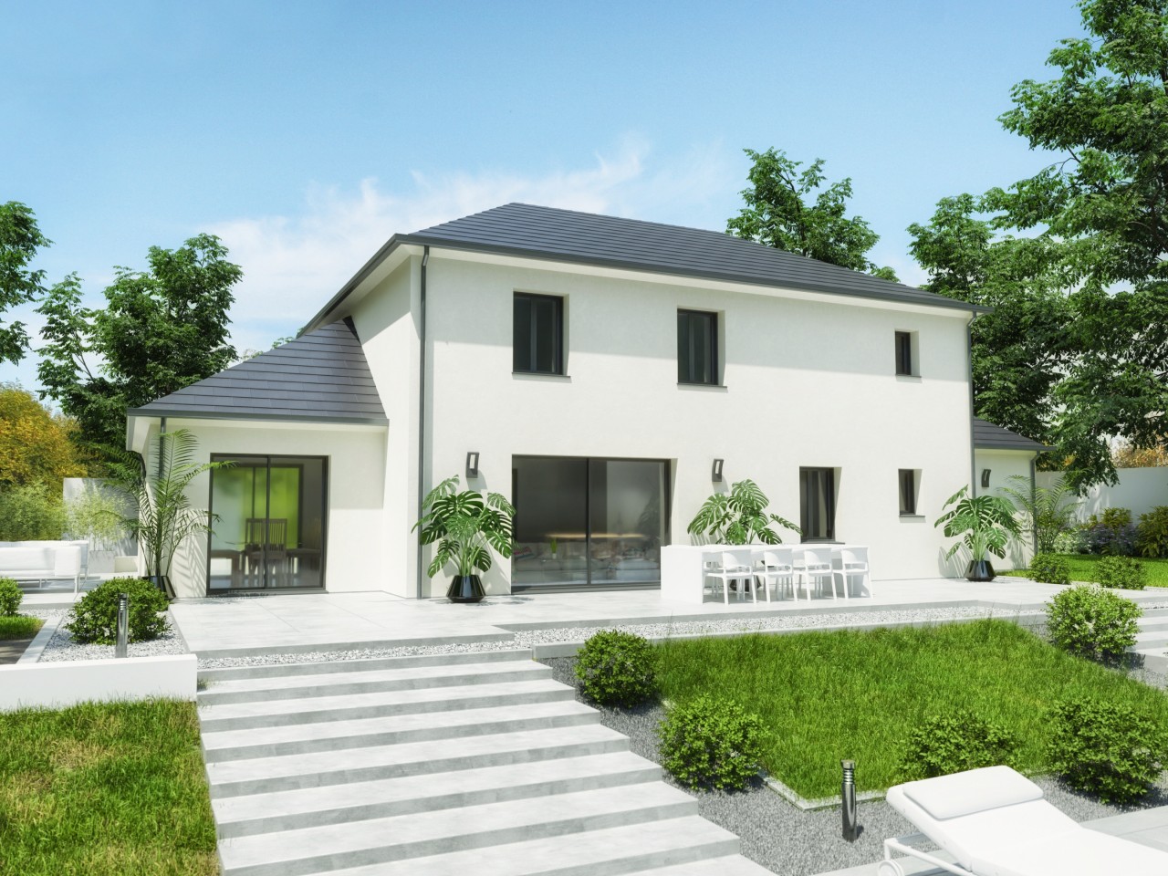 Construire maison espace amenagement plans