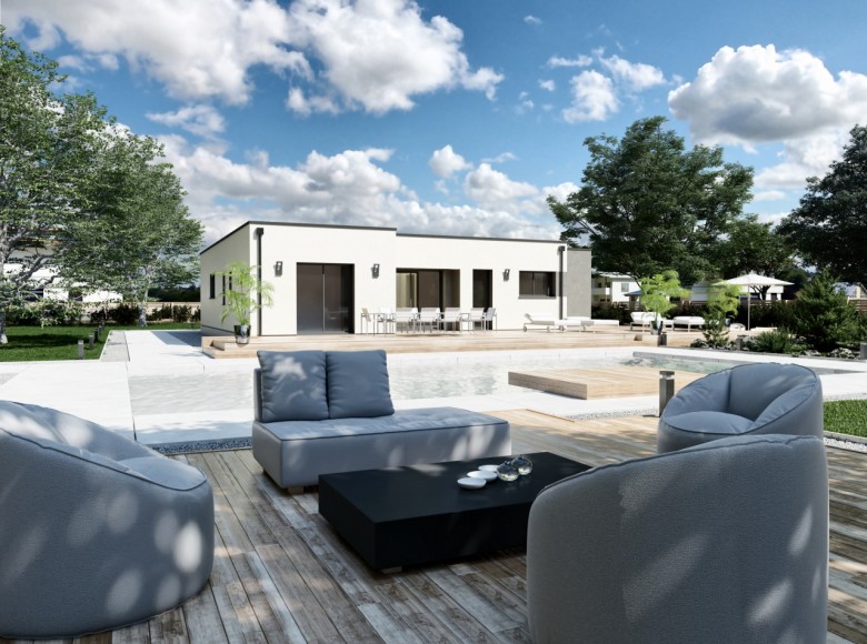 Construire maison jardin hiver terrasse